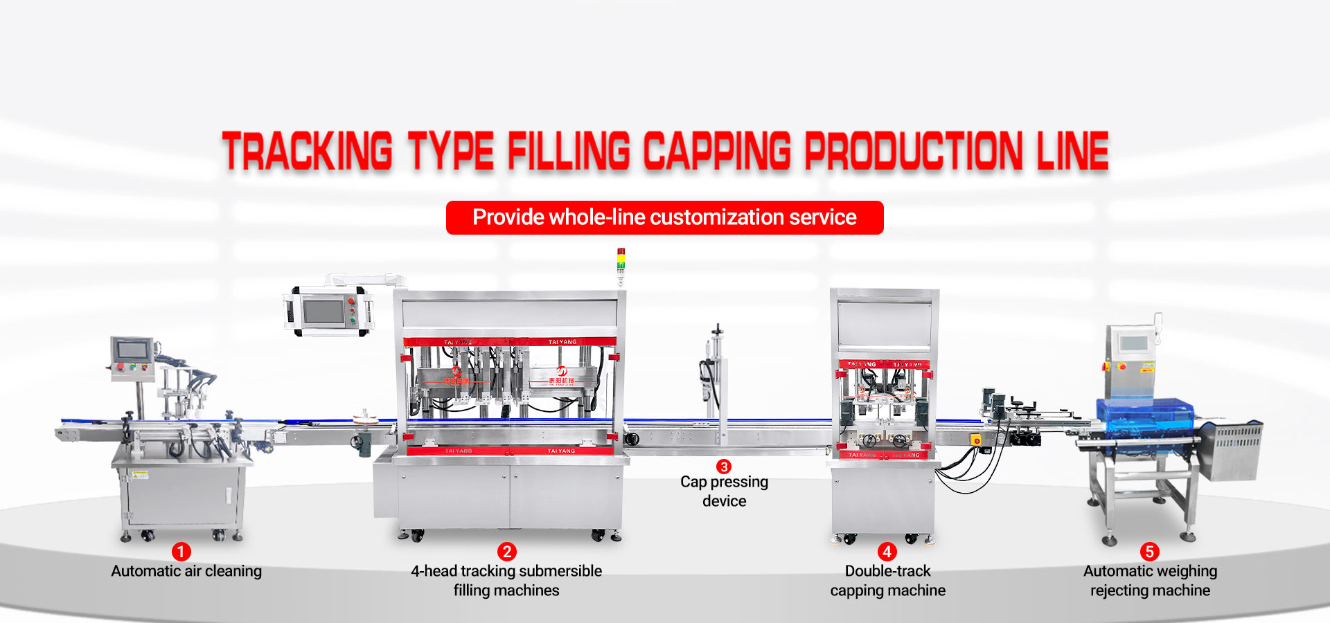 مائع بھرنے والی مشین پروڈکشن لائن